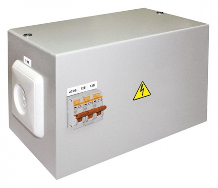 TDM ELECTRIC SQ1601-0002 Ящик с трансформатором понижающим ЯТП-0,25 220/12-3авт. TDM